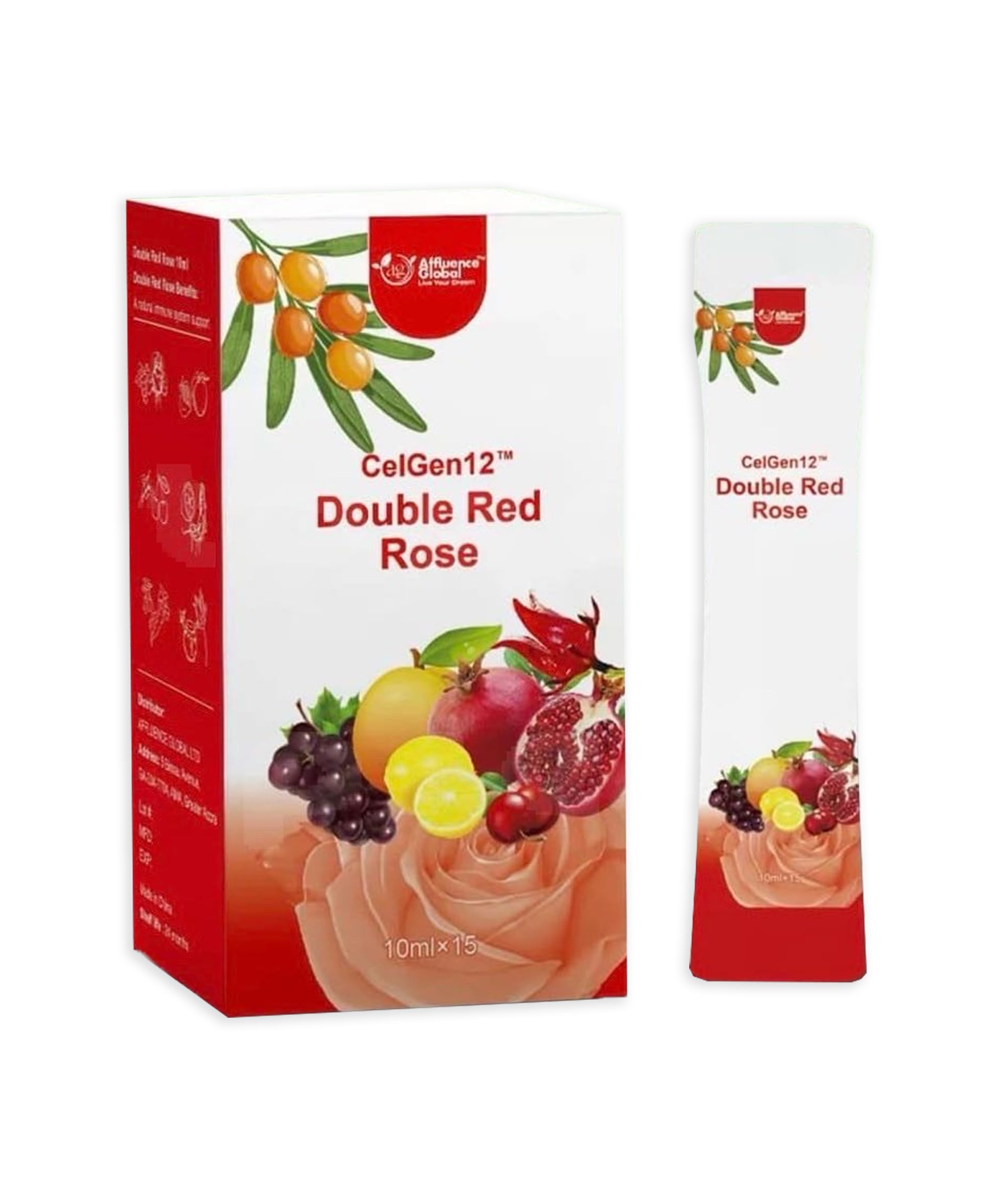 CelGen12 Double Red Rose – 15 Sachets × 10 mL