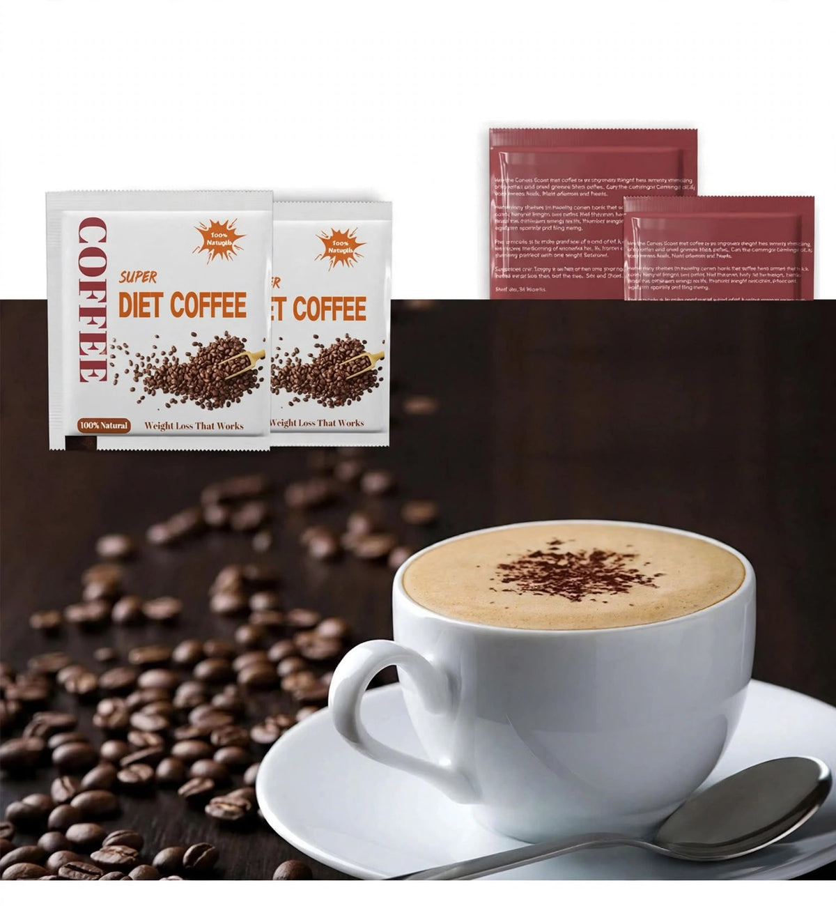 Super Diet Coffee Extra Strength – 15 Single-Serve Sachets